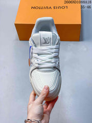 Louis Vuitton Trainer Low-Top Sneakers in White