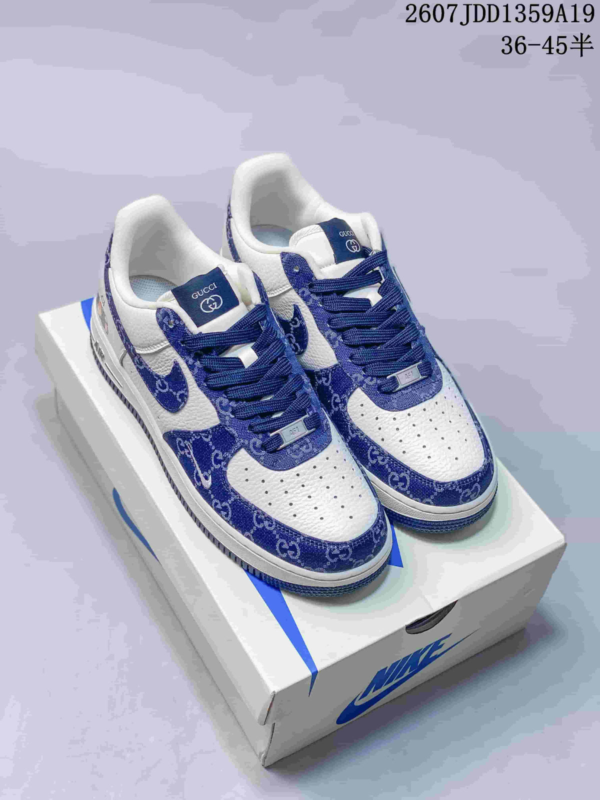 Nike Air Force 1 Low White Blue Sneakers JDD1359A19