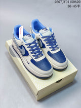 Nike Air Force 1 '07 Blue White Custom Sneakers