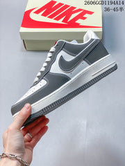 Nike Air Force 1 Low Stüssy Graphic Sneakers Gray White