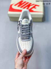 Nike Air Force 1 Grey White Patterned Sneakers 2607VD1605A15