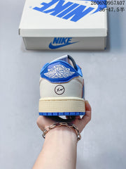 Jordan Air Jordan 1 Low OG Travis Scott Style Sneakers, Blue and White