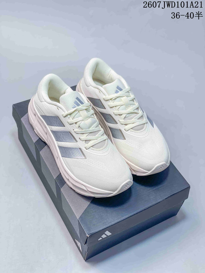 Adidas Adizero Evo SL 4 White Silver Low-Top Sneakers