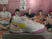 Nike Basketball Sneakers White Purple Yellow