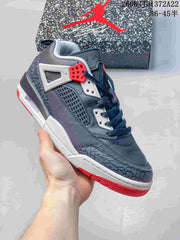 Jordan Spizike Low Sneakers in Charcoal and Red FQ1579-001