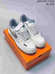 Nike Air Force 1 '07 Low White and Gray Sneakers