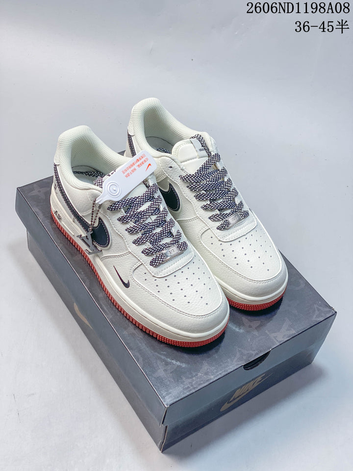 Nike Air Force 1 '07 Low Cream and Black Sneakers