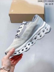 On Cloudmonster 3 Running Shoes in Light Gray
