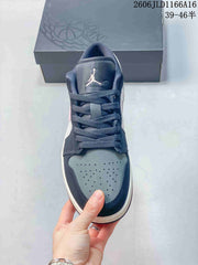Jordan Air Jordan 1 Low Sneakers in Navy, Gray and Pink