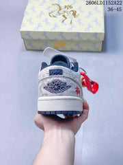 Jordan Air Jordan 1 Low White Grey Dragon Sneakers