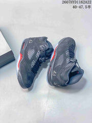 Nike Air Jordan 5 Retro High-Top Sneakers Black Red