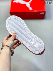PUMA Palermo Leather Red Low-Top Sneakers
