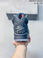 Nike Air Jordan 5 Retro High-Top Sneakers Black Red