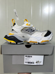 1170 Grey Black Yellow Suede Mesh Sneakers