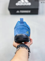 adidas Daroga Plus Canvas Shoes Blue Hiking Sneakers