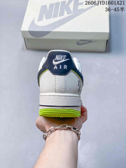 Nike Air Force 1 '07 Low White Navy Volt Sneakers