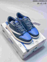 Nike Air Jordan 1 Low Travis Scott Fragment Sneakers Blue