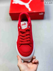 PUMA Palermo Leather Red Low-Top Sneakers