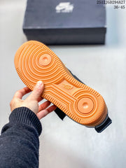 Nike Air Force 1 Utility BHM QS Low-Top Sneakers, Black and Orange