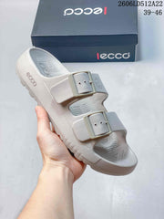 ECCO Two-Strap Sandals in Light Gray 06LD512A22