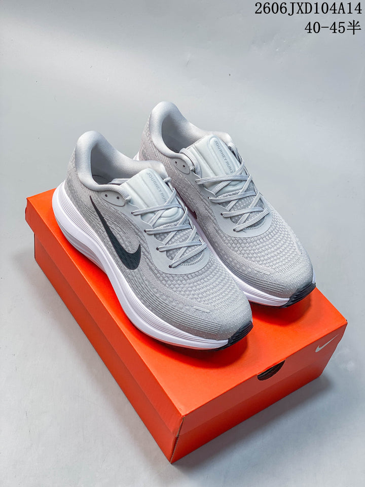 Nike Journey Run Running Shoes, Grey and White