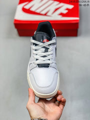 Nike Full Force Low Sneakers in White and Black