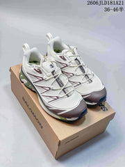 Salomon XT-6 Expanse Sneakers in White and Green