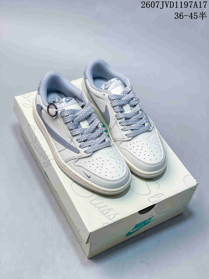 Jordan Air Jordan Low White Grey Sneakers 2607JVD1197A17