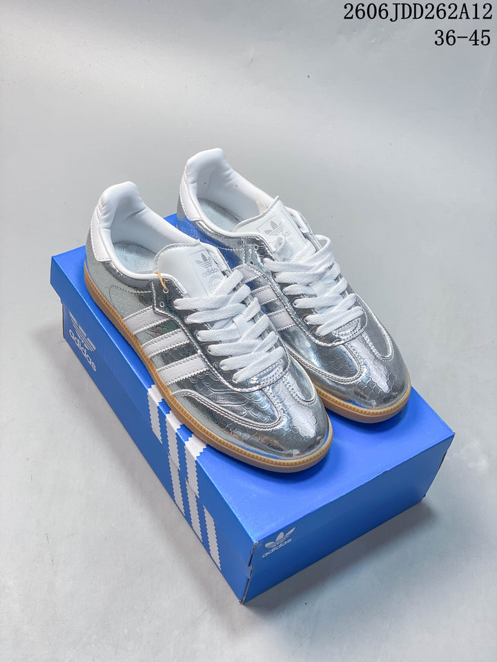 adidas Samba OG Silver Low-Top Sneakers