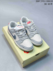 Nike SB Dunk Low Sneakers Gray White Black