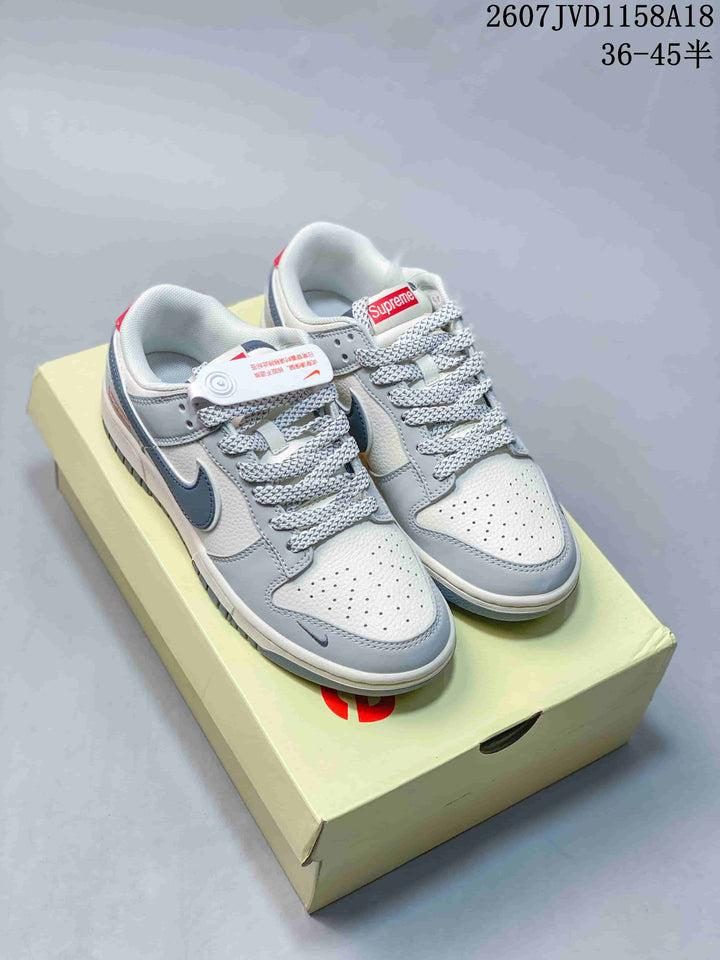 Nike SB Dunk Low Sneakers Gray White Black