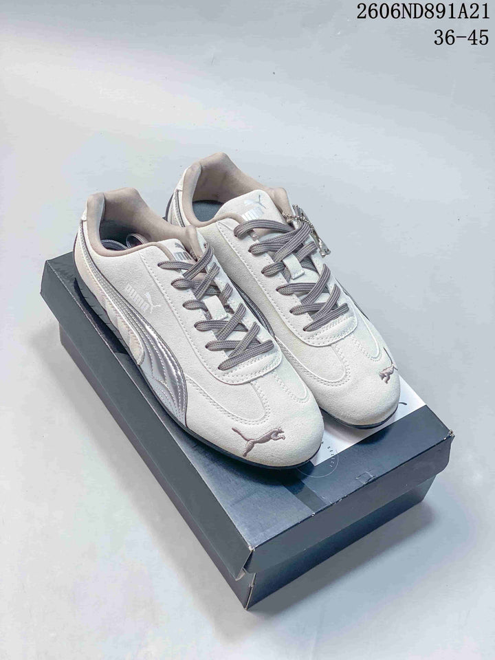 Puma Speedcat OG Casual Sneakers in Light Gray and Silver