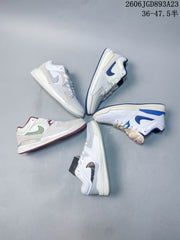 Jordan Stadium 90 Sneakers in White and Blue