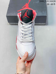 Jordan Air Jordan 5 Retro High White Red Black Sneakers