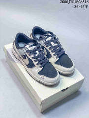 Nike SB Dunk Low Supreme Kith Navy and Grey Sneakers