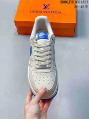 Nike Air Force 1 '07 Low White and Blue Sneakers