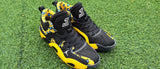 Jordan 680-7 Black and Yellow Leopard Print Sneakers