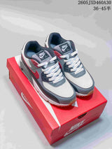 Nike Air Max 90 Sneakers in Grey, White and Red