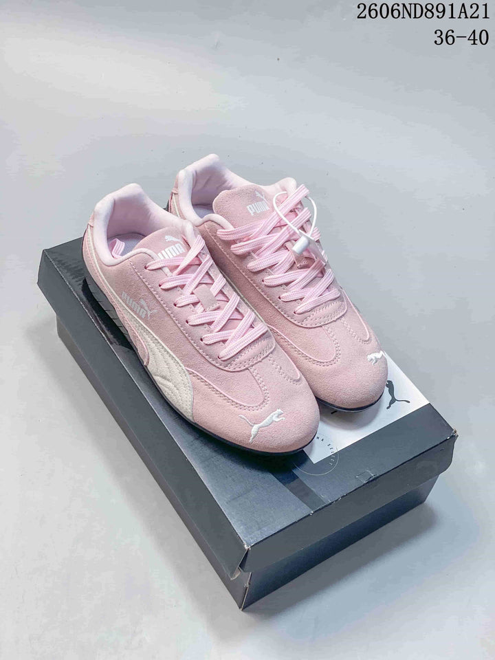 Puma Speedcat OG Sneakers Pink and Silver 404385-01
