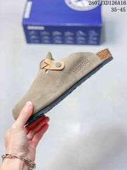 Birkenstock Boston Closed-Toe Mule Taupe