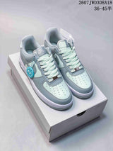 Nike Air Force 1 '07 Low Sneakers Light Blue and White