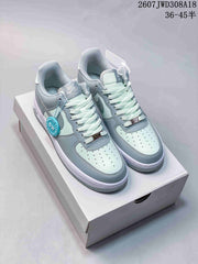 Nike Air Force 1 '07 Low Sneakers Light Blue and White