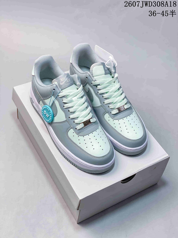 Nike Air Force 1 '07 Low Sneakers Light Blue and White