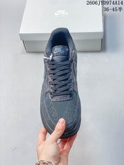 Nike Air Force 1 Low Grey Graphic Sneakers