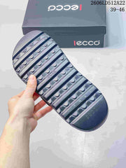 ECCO Two-Strap Sandals in Dark Gray, Style 06LD512A22