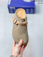 Birkenstock Boston Closed-Toe Mule Taupe