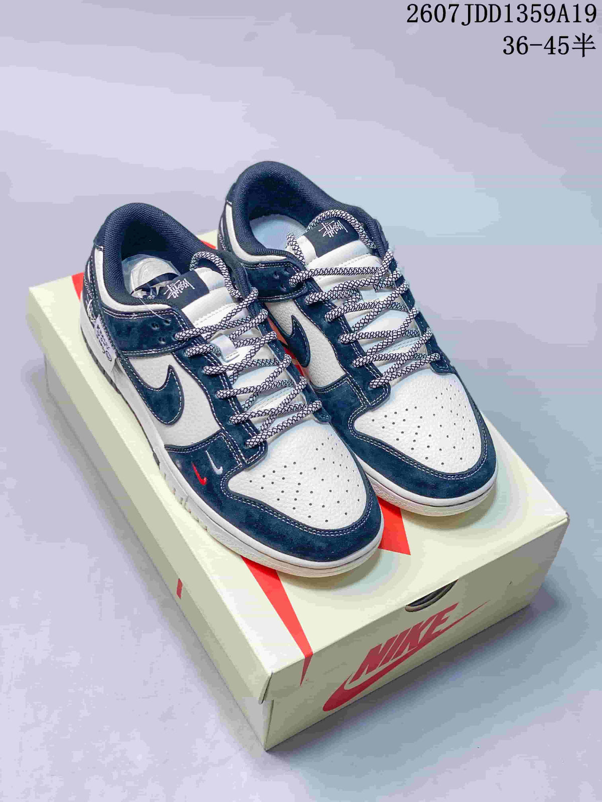 Jordan Air Jordan 1 Low Navy White Sneakers 2607JDD1359A19