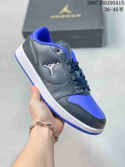 Jordan Air Jordan 1 Low Black Blue White Sneakers