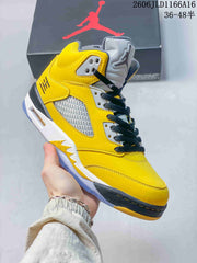 Jordan Air Jordan 5 Retro Tokyo Yellow High-Top Sneakers IO3372-700