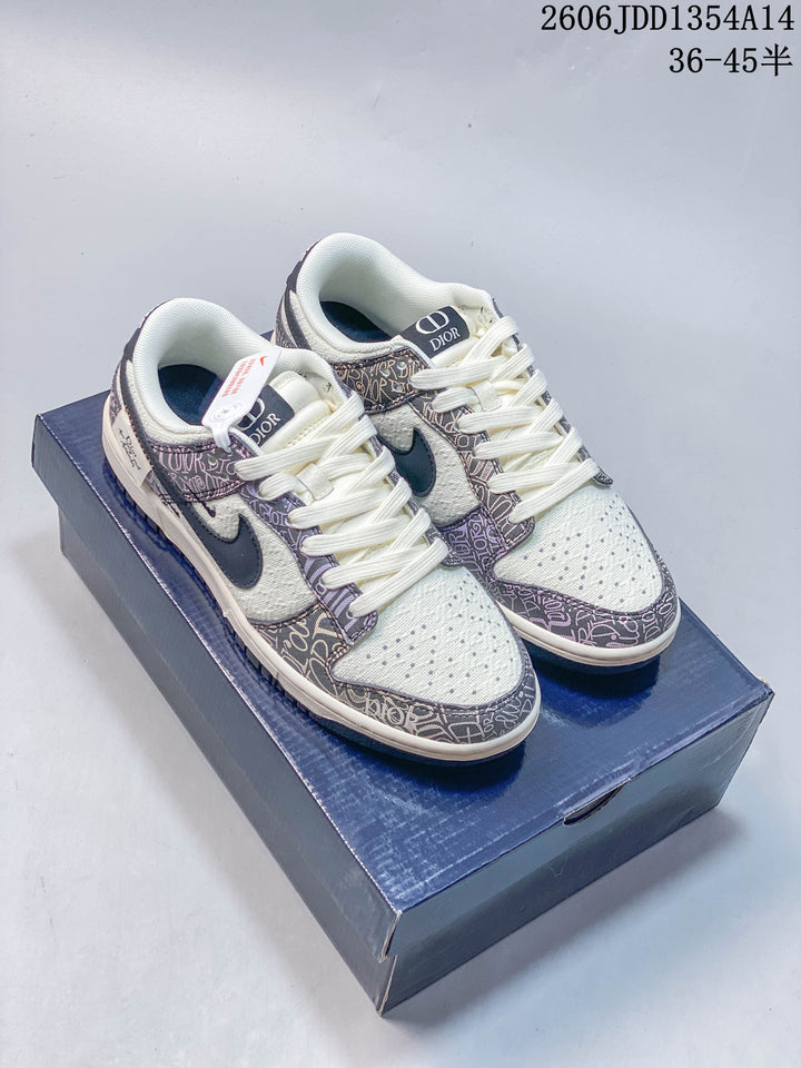 Nike Air Jordan 1 Low Travis Scott Dior-Print Sneakers